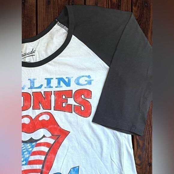 Rolling Stones Womens Medium 1994 Voodoo Lounge Tour Baseball-Style Tee • Raglan - Picture 4 of 13